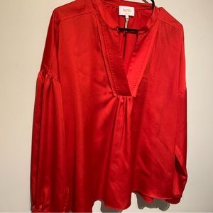 Red Laundry Blouse